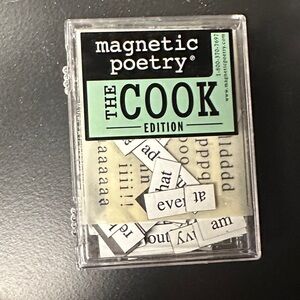 Vintage magnetic poetry, the Cook  edition